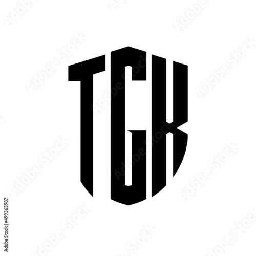 TGK letter logo design. TGK modern letter logo with black background. TGK creative  letter logo. simple and modern letter logo. vector logo modern alphabet font overlap style. Initial letters TGK  photo