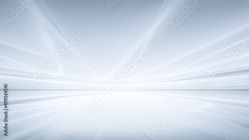 Fototapeta Naklejka Na Ścianę i Meble -  White Fractal Horizon