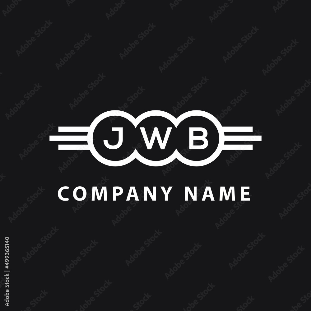 JWB letter logo design on black background. JWB creative initials letter logo concept. JWB letter design. JWB letter logo design on black background. JWB creative initials letter logo concept. JWB letter design.