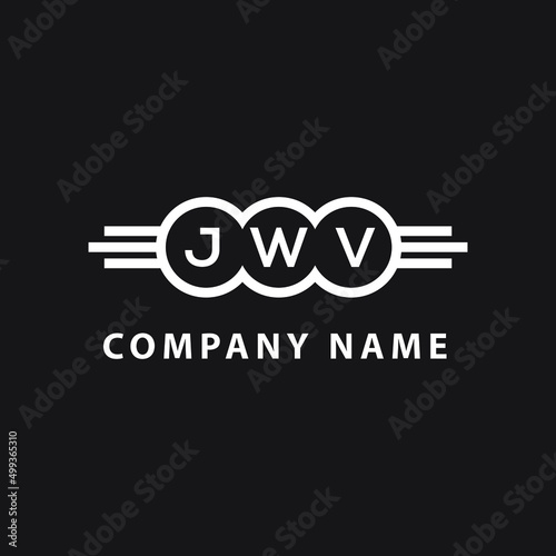 JWV letter logo design on black background. JWV creative initials letter logo concept. JWV letter design.
