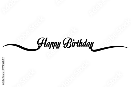 Happy Birthday Typography vector