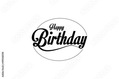 Happy Birthday Typography vector