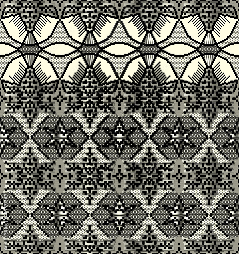 レース・雪の結晶・星