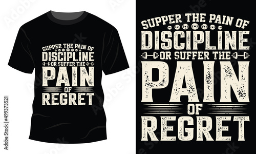 Supper the pain GYM typography T-shirt Design