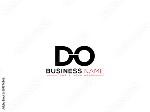 Initials DO Logo Design, Unique Do od Logo Letter Vector Image With Colorful and Creative Design For Business