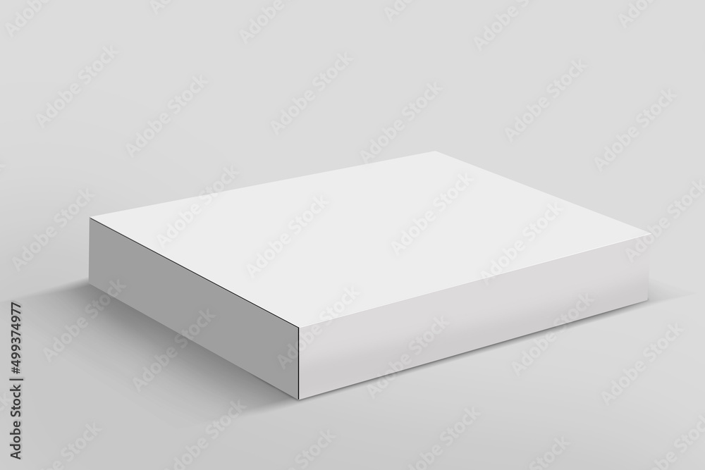 Realistic box mock up. Rectangular packaging boxes, white cardboard and blank vertical pack 3D vector template set. Closed square packing, paper containers, Realistic box mock up. Rectangular packaging boxes, white cardboard and blank vertical pack 3D vector template set. Closed square packing, paper containers,