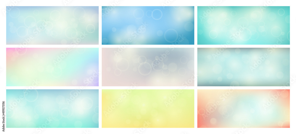 Naklejka premium Abstract background with blur bokeh light effect
