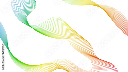 Abstract backdrop with wave gradient lines