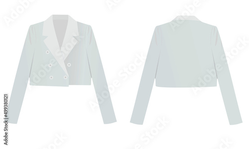 Woman white suit. vector illustration