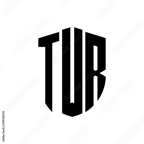 TVR letter logo design. TVR modern letter logo with black background. TVR creative  letter logo. simple and modern letter logo. vector logo modern alphabet font overlap style. Initial letters TVR  photo