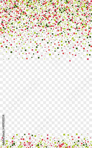 Colorful Confetti Background Transparent Vector. Circle Graphic Design. Rainbow Festive. Multicolored Element New. Geometric Shrovetide Illustration.