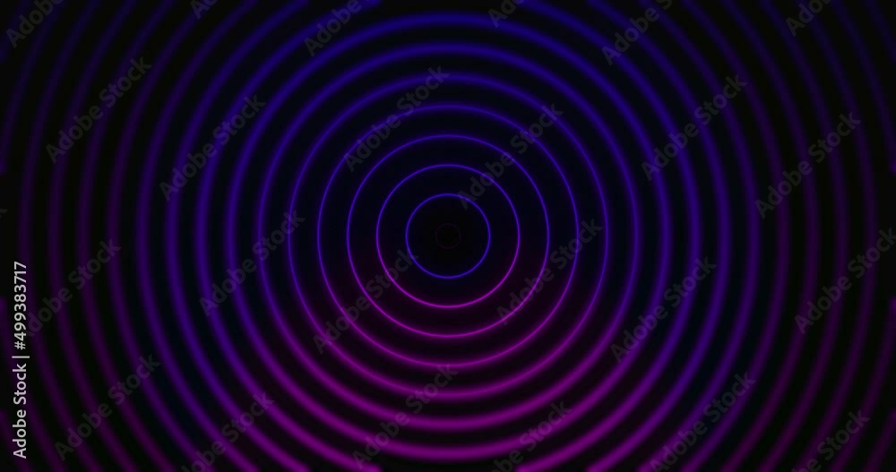 Abstract Looping Circles On Black Background Abstract Looping Circles On Black Background