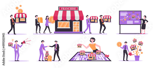 Franchise Business Compositions Set