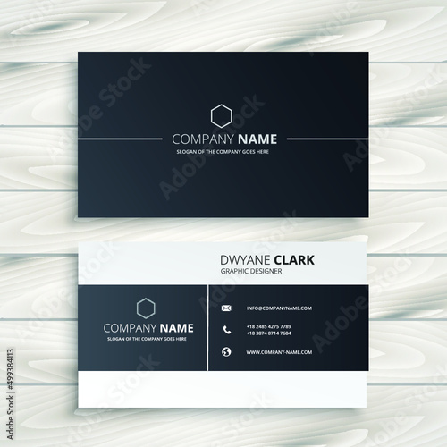 modern business card design template