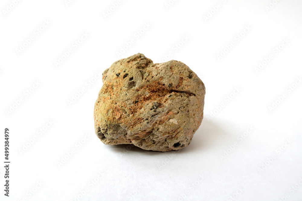 Macro shooting specimen pumice rock isolated on white background. floating rock. Macro shooting specimen pumice rock isolated on white background. floating rock.