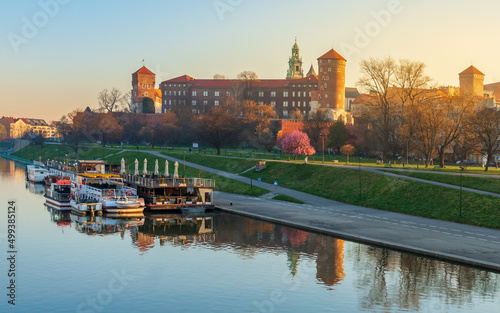 rzeka, Vistula River, europa, zamek, budowla, architektura, kraków, cracow, architecture