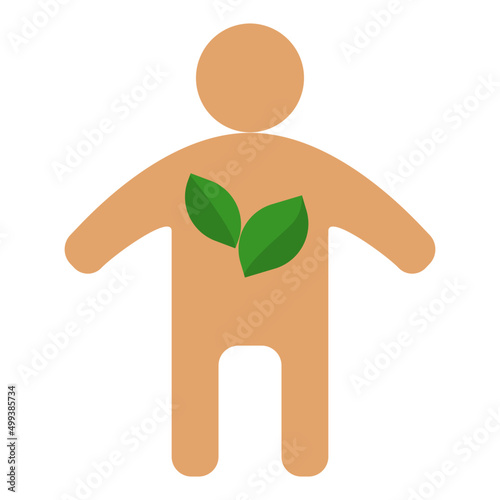 vegan flat icon