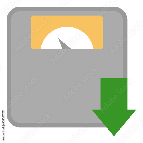 weight loss flat icon