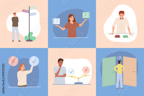 People Making Decisions Set