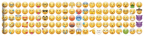 New Emojis list in iOS 15 Fototapet