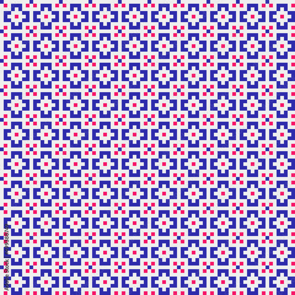 Abstract Cross Pattern generative computational art illustration