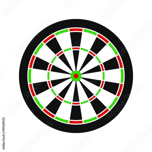 Dart board icon. sport sign, vector illustration