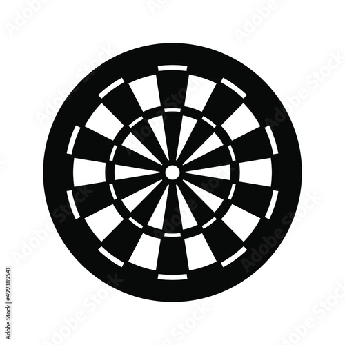 Dart board icon. sport sign, vector illustration