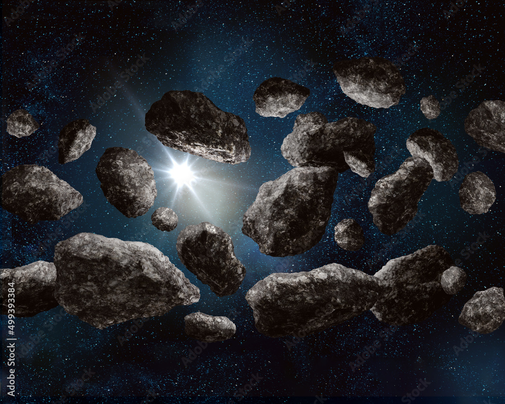 Meteor Inside The Inside Of An Asteroid