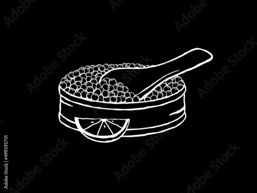 Caviar vector illustration