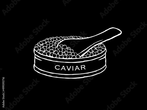 Caviar vector illustration