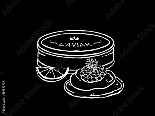 Caviar vector illustration