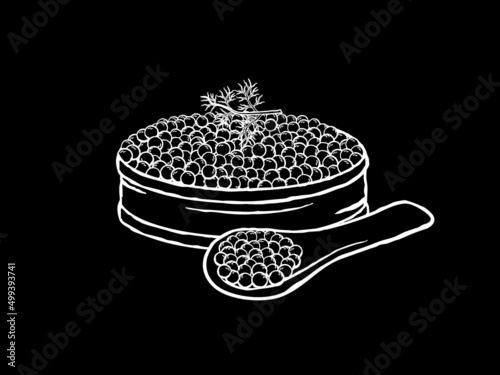 Caviar vector illustration