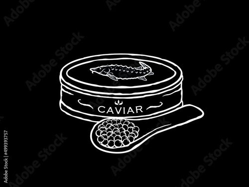 Caviar vector illustration