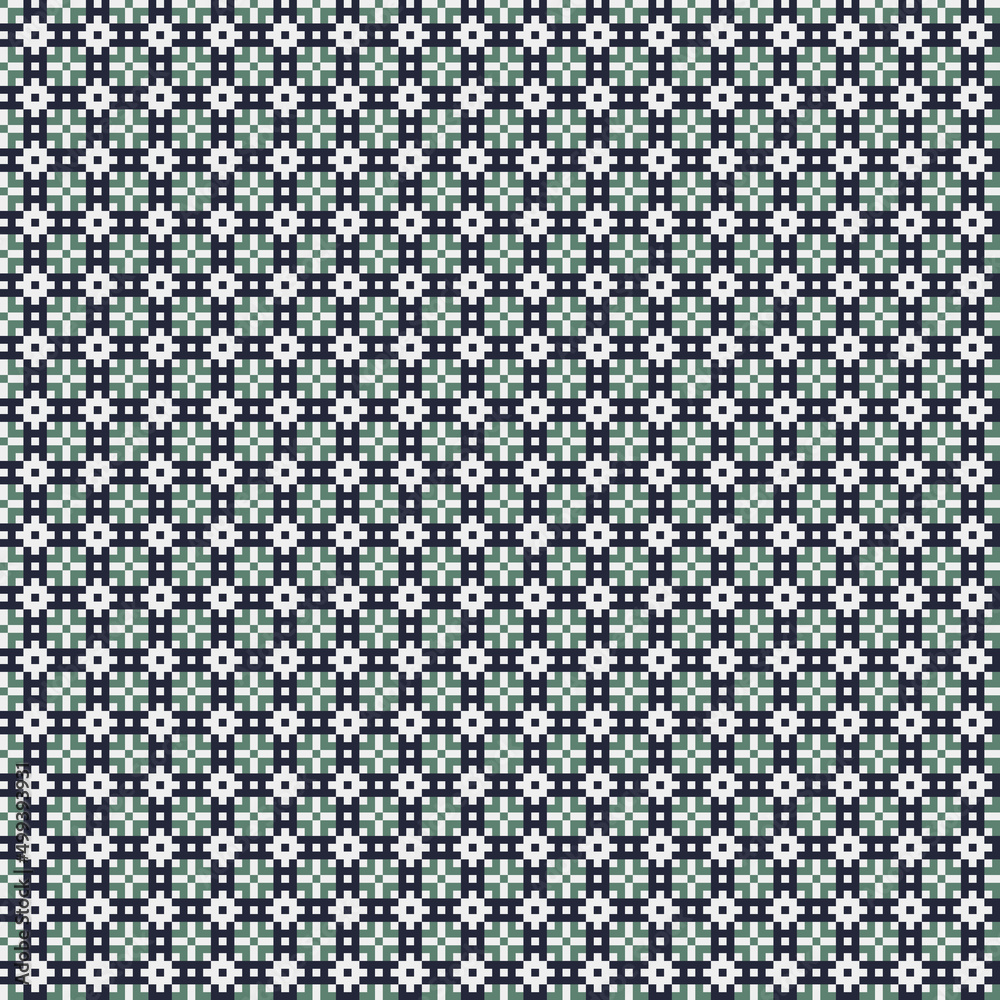 Abstract Cross Pattern generative computational art illustration
