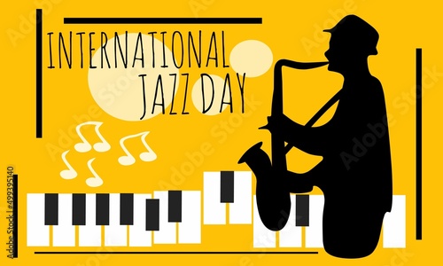 Photography Vector graphic of International day of Jazz appreciation for international day of Jazz appreciation celebration