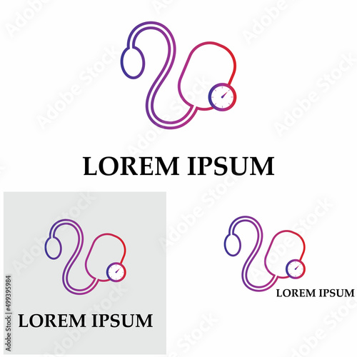 Medical mechanical tonometer icon vector