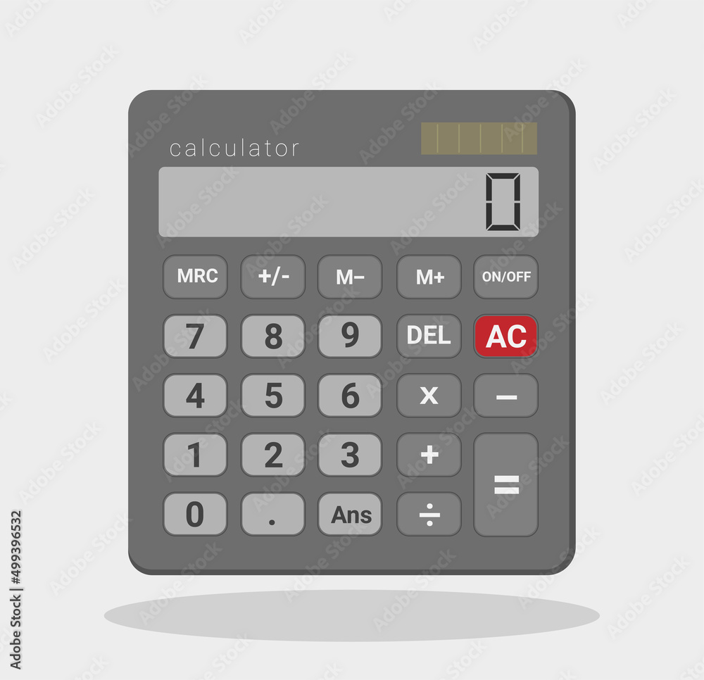 Dark electronic calculator in flat style. Pocket calculators for finance, business. vector illustration. Dark electronic calculator in flat style. Pocket calculators for finance, business. vector illustration.