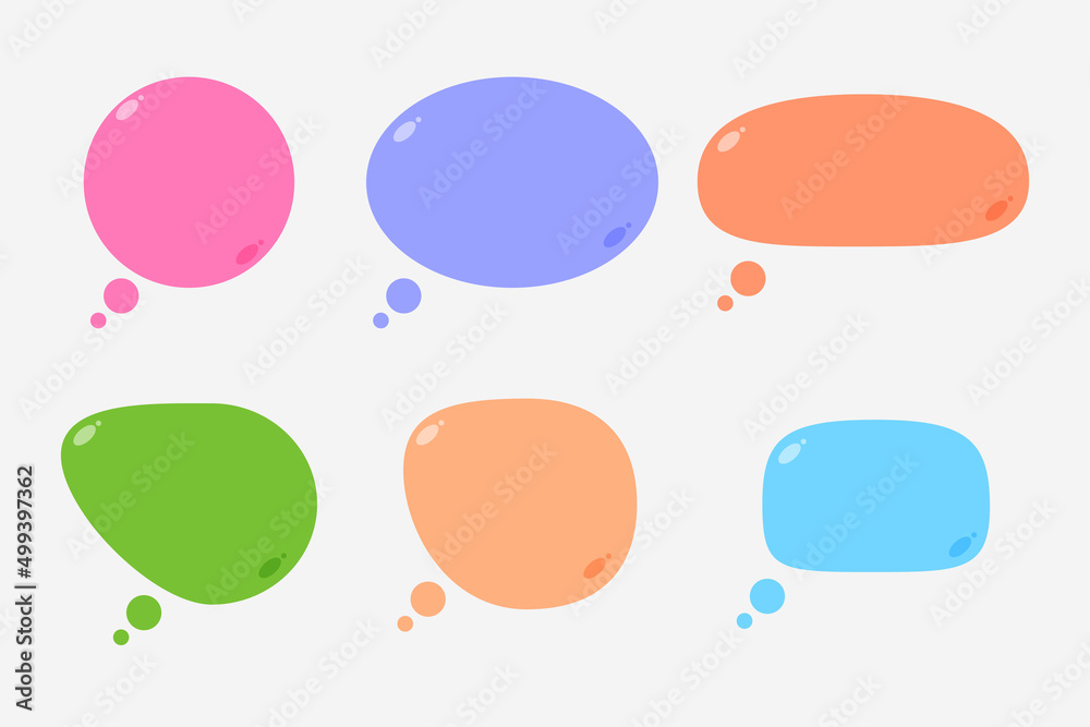 Colorful speech bubble