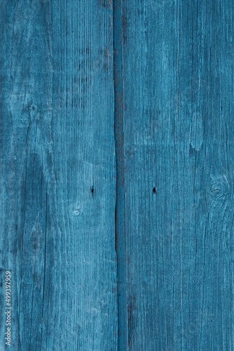 Blue wooden background closeup, blue abstraction