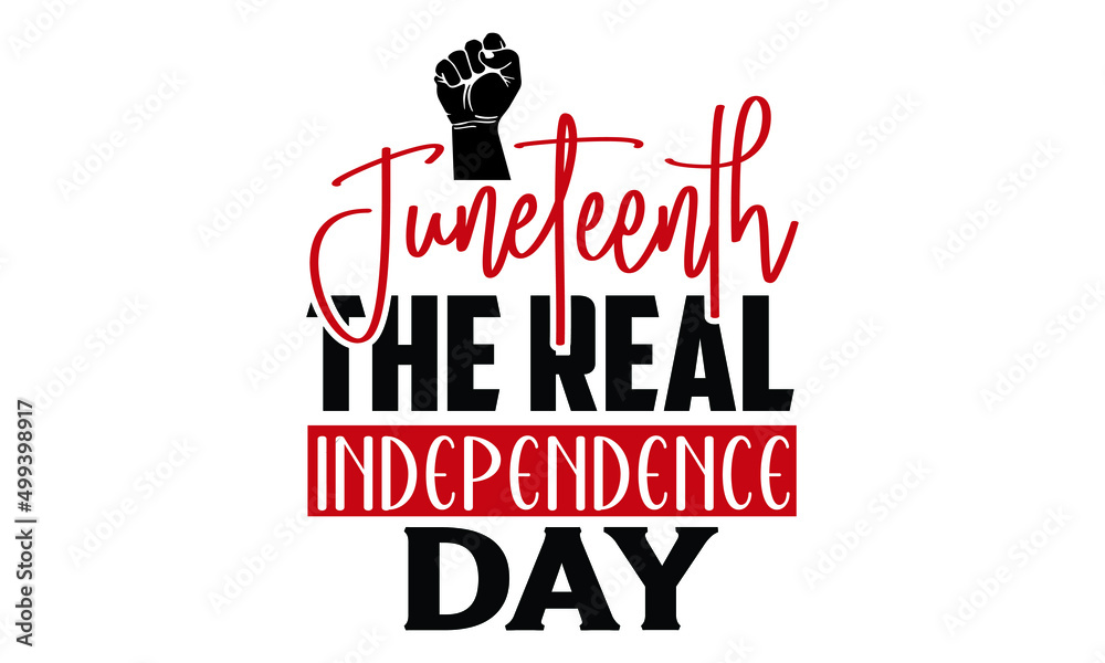 Obraz premium Juneteenth SVG T shirt Design Template