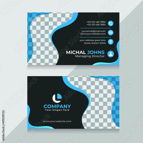 Double sided Creative and modern business card template