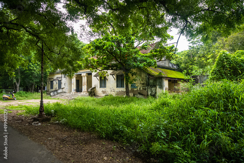 The old British Building at Vellore Fort is the heart of the Vellore city, in the state of Tamil Nadu, It was built by British rulers in India. The fort is known for its grand ramparts. ASI site.