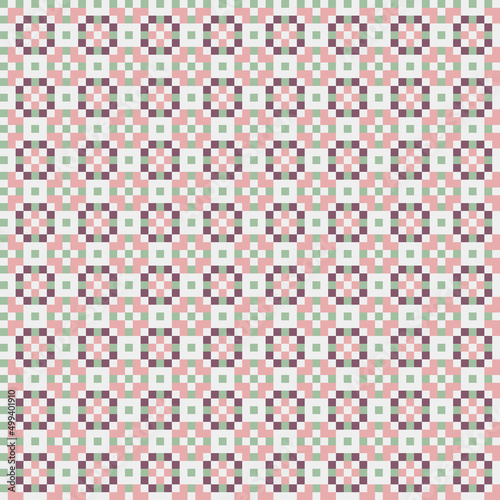 Abstract Cross Pattern generative computational art illustration