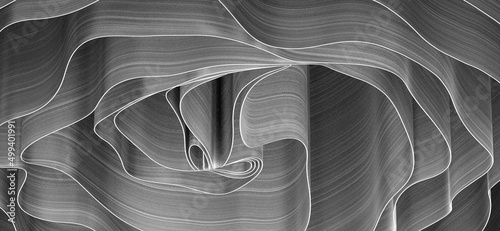 Fotografia Splash fluid. 3d illustration, 3d rendering.