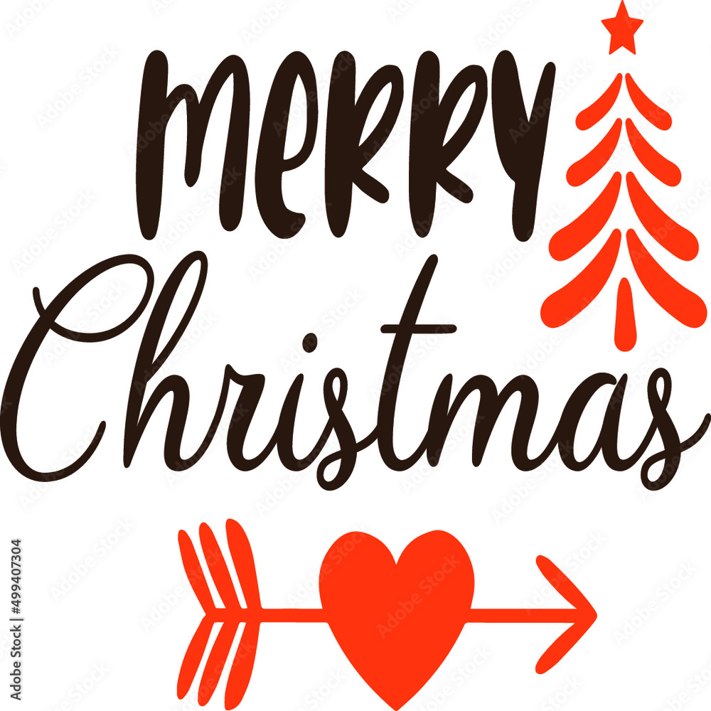 Fototapeta premium Christmas SVG and T-shirt Design
