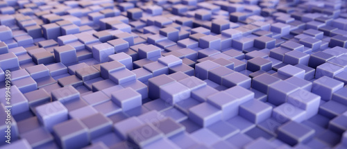 Abstract cubes background. 3 d render.