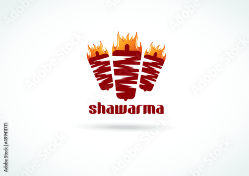 Set of doner kebab logo templates. creative labels for Turkish and Arabian fast food restaurant eps vector art shawarma 