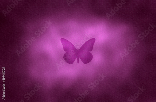 butterfly under glass for background