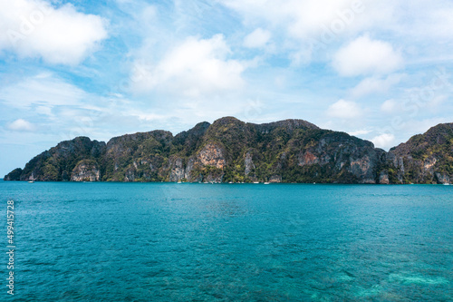Ko Phi Phi Don or Phi Phi Island is the famous tropical island for Travel vacation in Krabi Province, Thailand