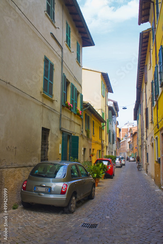 Street of Old Town in Ravenna 